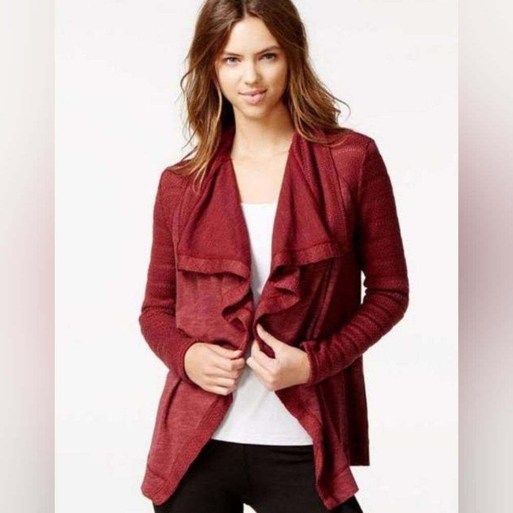 LUCKY BRAND OPEN FRONT SWEATER CARDIGAN WOMEN SIZE M